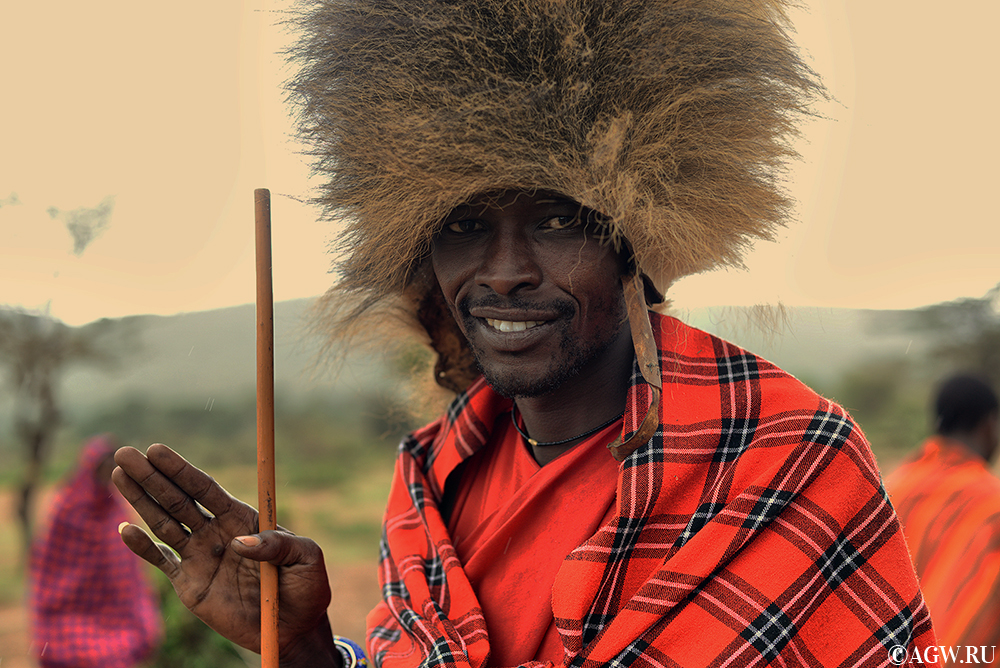 Воин племени масаи