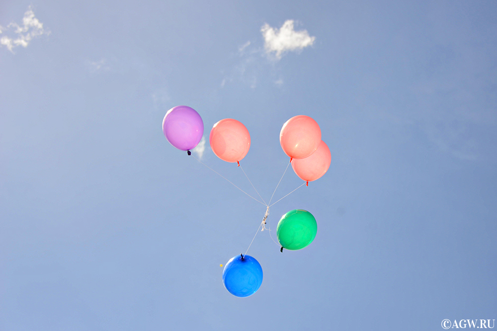 Воздушные шары в честь 17-летия Самала.